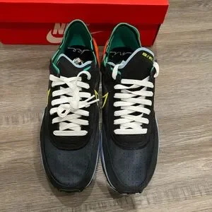 Nike Waffle One Black Yellow Jaune Strike Athletic Sneakers Nike Waffle One Black Yellow Jaune Strike Athletic Sneakers  main image 3